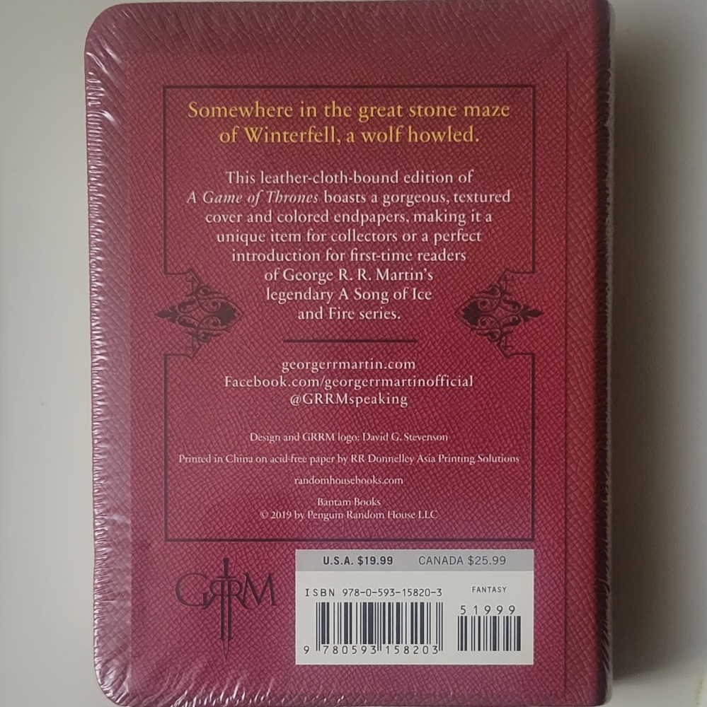 New Game of Thrones Book